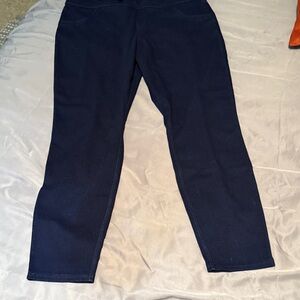 Elegant Navy Denim Women's Leggings